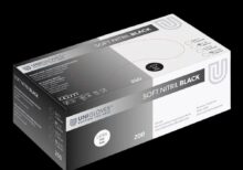 UNIGLOVES Soft Nitrile Gloves BLACK 200 tk