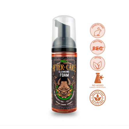 Aloe Tattoo Aftercare puhastav vaht naha õrnaks puhastamiseks paranemise ajal. Rahustav koostis, sobib kasutamiseks enne hoolduskreemi