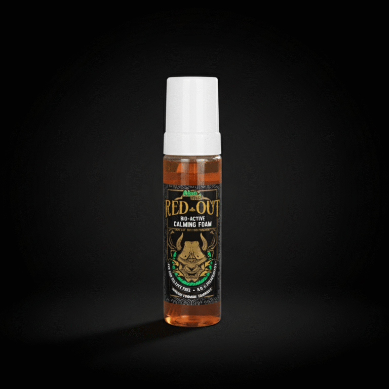 Aloe Tattoo Red Out rahustav vaht stuudiokasutuseks – PEG-, sulfaadi- ja säilitusainetevaba, ideaalne viimistlus enne pildistamist