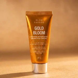 Aloe Tattoo Gold Bloom bioactive tattoo aftercare cream 30 ml