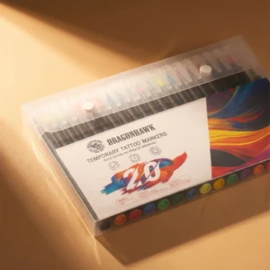 Temporary Tattoo Markers, Brush Tip